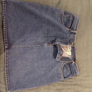 Bill Blass Blue Denim Mini Skirt